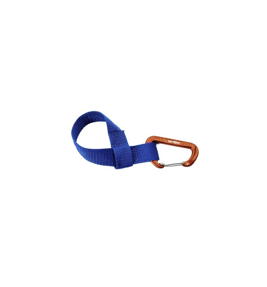 Conector Rapido Cuerda TOW-WHEE (MOSQUETON + STRAP) Azul