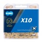 Cadena KMC X10 GOLD 10V 116 Link