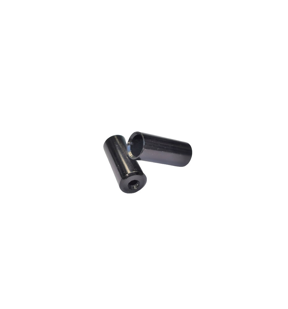 Terminal torneado Sunrace aluminio 4mm (50u) negro