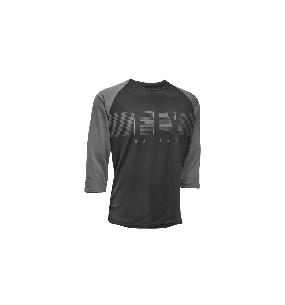 Jersey FLY RACING RIPA 3/4 SLEEVE BLACK/CHARCOAL GREY