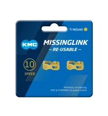 Eslabón rápido KMC MissingLink 10R 2 PCS Gold