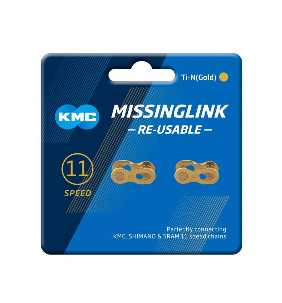 Eslabón rápido KMC MissingLink 11R 2 PCS Gold