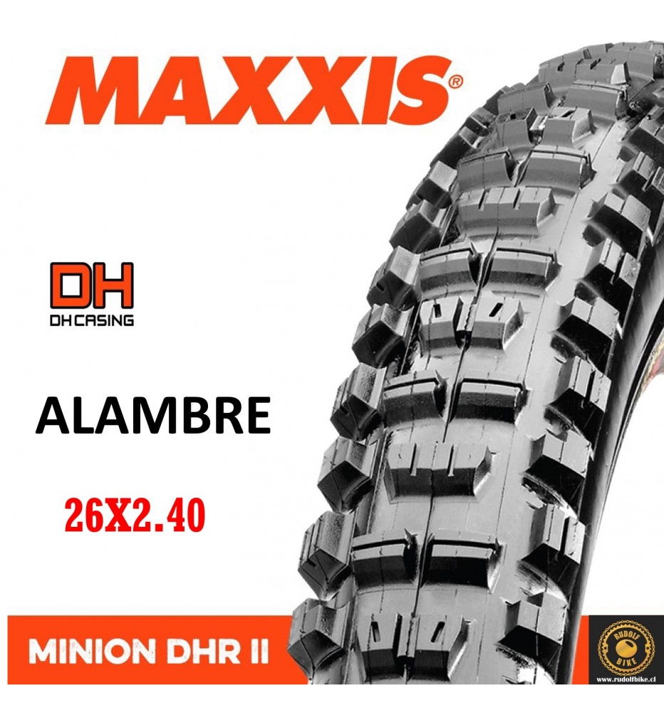 Neumático Maxxis DHR II 26X2.40 DH Alambre