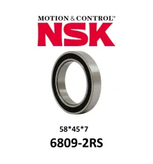 Rodamiento Sellado NSK 6809-2RS