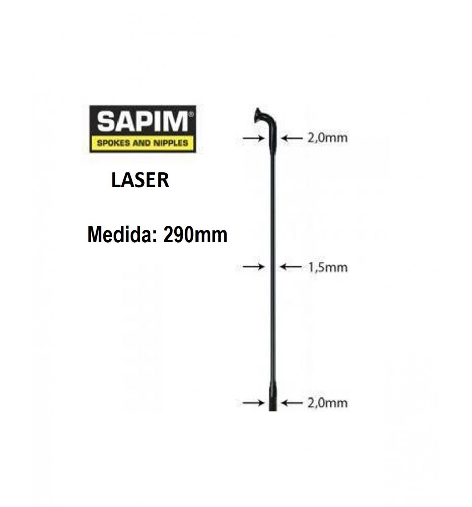 Rayos SAPIM LASER J Negro 290mm