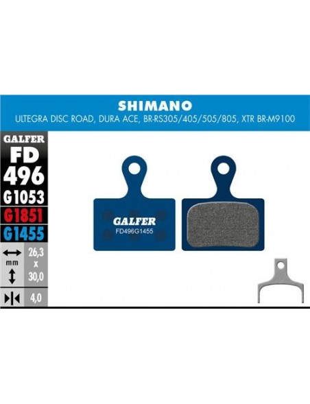 Pastillas Galfer Shimano Ultegra, Dura-Ace, XTR M9100 ROAD