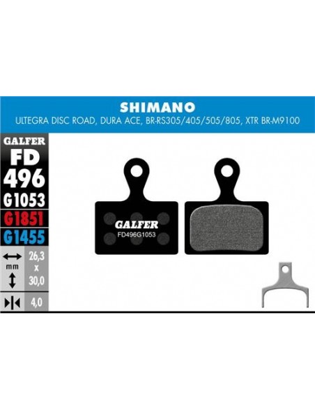 Pastillas Galfer Shimano Ultegra, Dura-Ace, XTR M9100 Standard