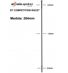 Rayos DT SWISS COMPETITION RACE 284mm Recto