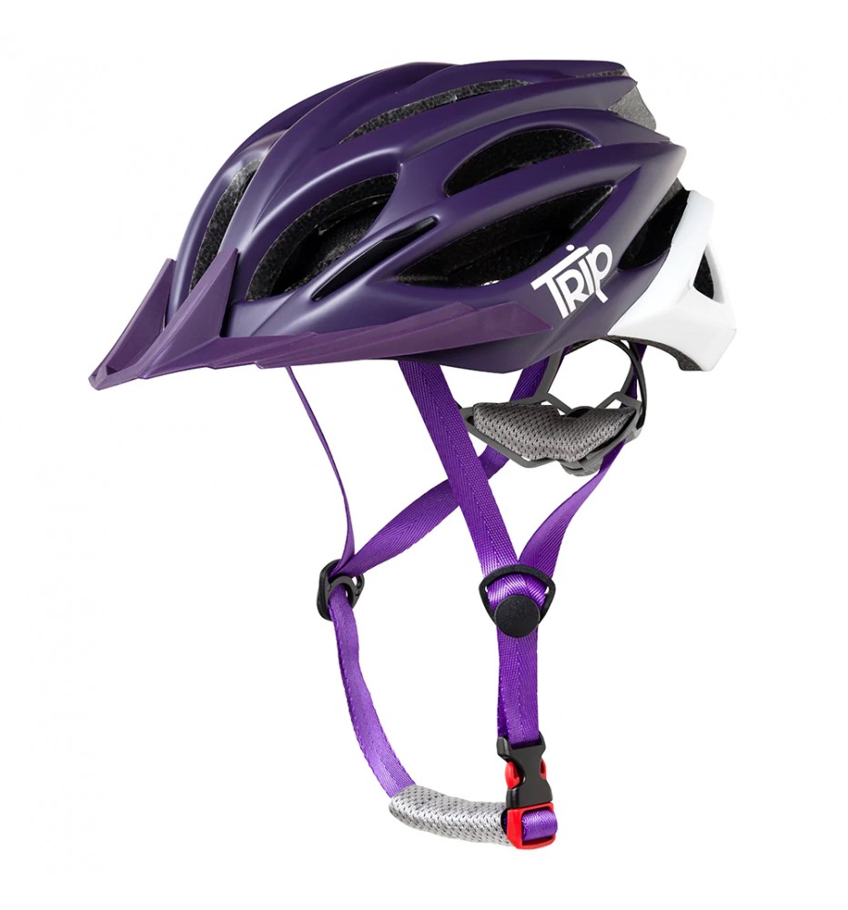 Casco TRIP MTB PURPLE / WHITE