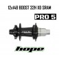 Maza Trasera HOPE PRO 5 32H 12X148mm Boost Negra XD