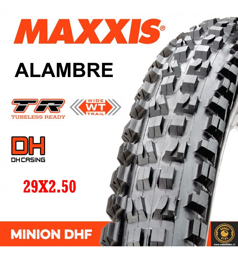 Neumático Maxxis MINION DHF BIKEPARK DH/TR 29X2.50 Alambre Neumático Maxxis MINION DHF BIKEPARK DH/TR 29X2.50 Alambre