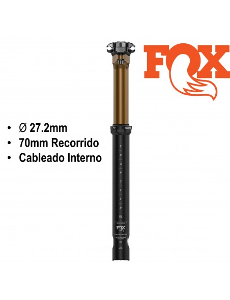 Dropper FOX TRANSFER SL 2025 F-S K. 27.2 70mm Interno