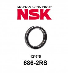 Rodamiento Sellado NSK 686-2RS