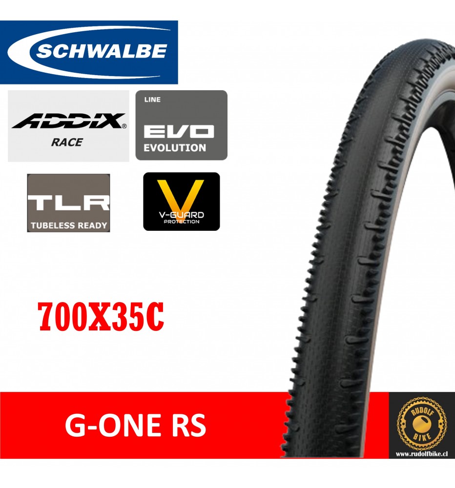 Neumático Schwalbe G-One RS S/Race ADDIX Race V-GUARD TLE 700x35