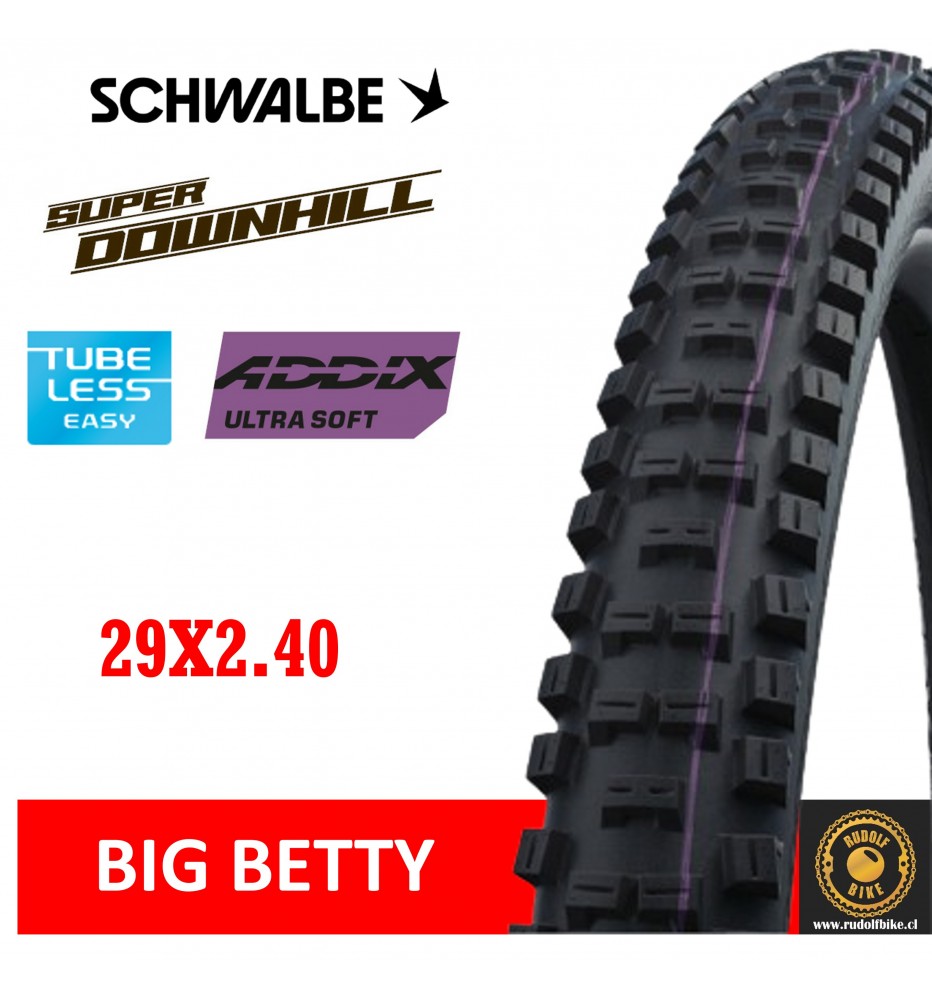 Neumático Schwalbe BIG BETTY S/Downhill /TLE/Ultra Soft 29x2.40 Neumático Schwalbe BIG BETTY S/Downhill /TLE/Ultra Soft 29x2.40