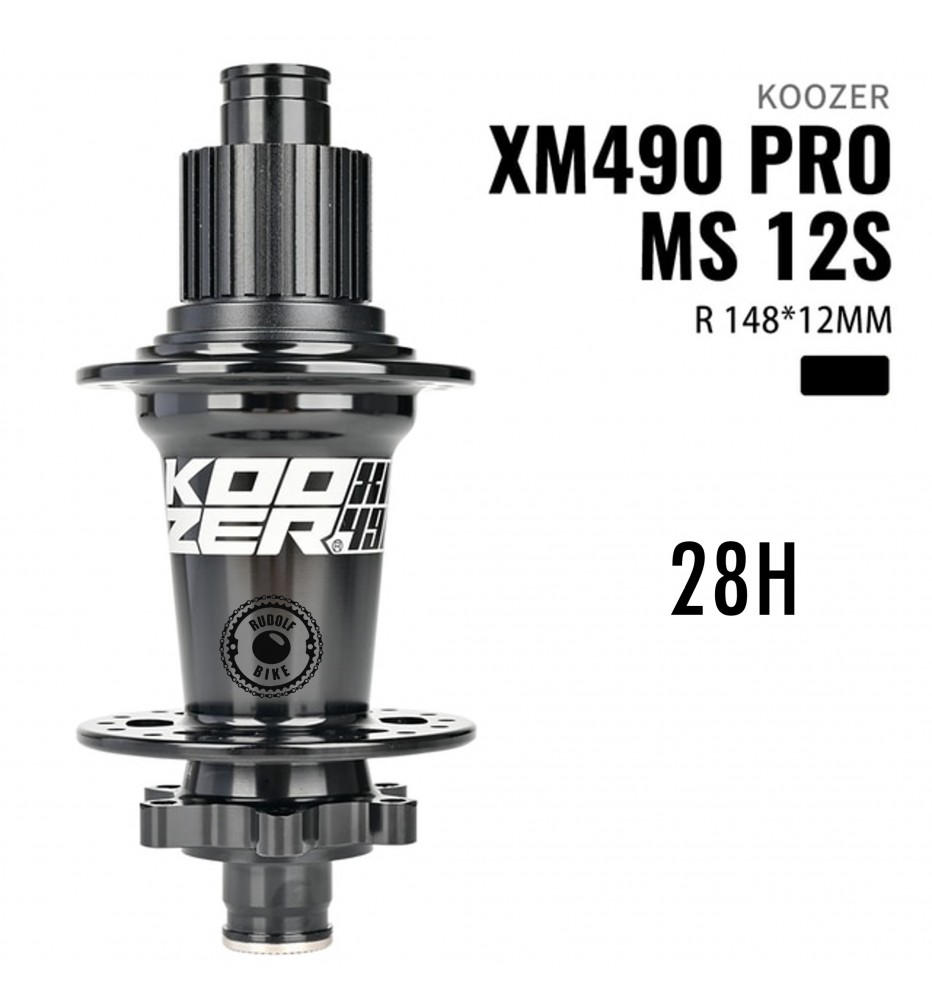 Maza Trasera Koozer XM490Pro 12x148mm 28H MS Black