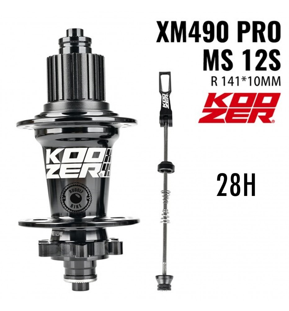 Maza Trasera Koozer XM490Pro 10x141mm 28H MS Black