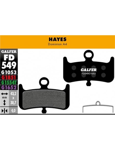 Pastillas Galfer Hayes Dominion A4 Standard