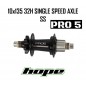 Maza Trasera HOPE PRO 5 32H 10x135 BLACK BOLT ON AXLE SS