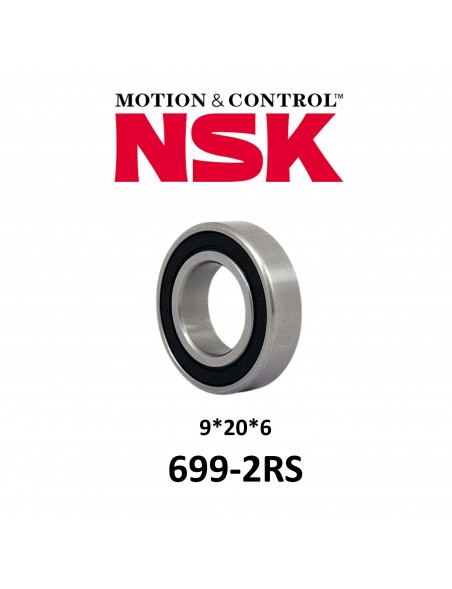 Rodamiento Sellado NSK 699-2RS