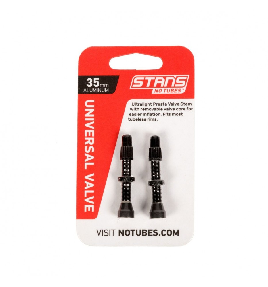 Set VALVULAS STANS NOTUBES PRESTA ALLOY 35MM BLACK