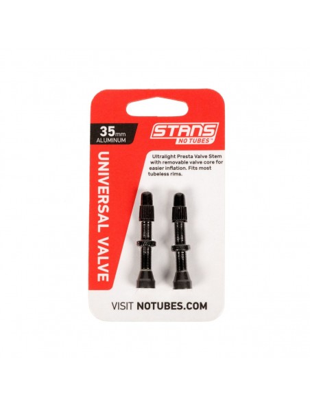 Set VALVULAS STANS NOTUBES PRESTA ALLOY 35MM BLACK