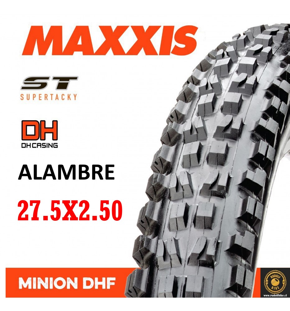 Neumático MAXXIS MINION DHF ST/DH 27.5X2.50 ALAMBRE