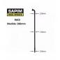 Rayos SAPIM Race Negro 286mm J-Bend