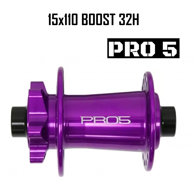 Maza Delantera HOPE PRO 5 32H 15X110mm Boost Morado