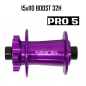 Maza Delantera HOPE PRO 5 32H 15X110mm Boost Morado