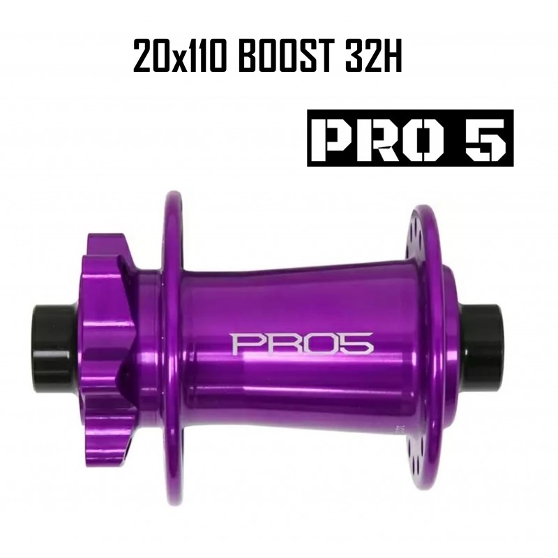 Maza Delantera HOPE PRO 5 32H 20X110mm Boost Morado