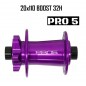 Maza Delantera HOPE PRO 5 32H 20X110mm Boost Morado