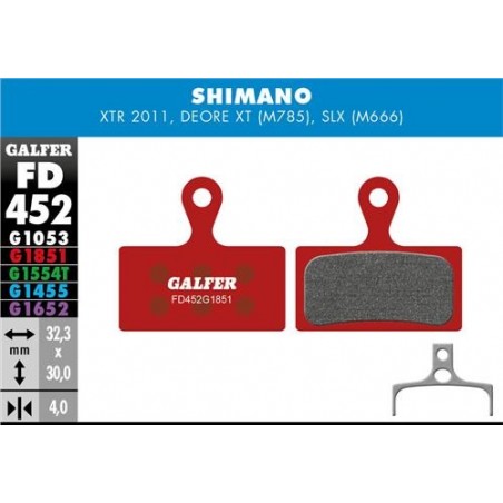 Pastillas Galfer Shimano M985, M785, M666 Advanced