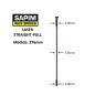 Rayos SAPIM Laser Negro straight-pull 276mm