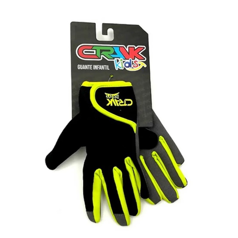Guante CRANK Niños BLACK GREEN Guante CRANK Niños BLACK GREEN