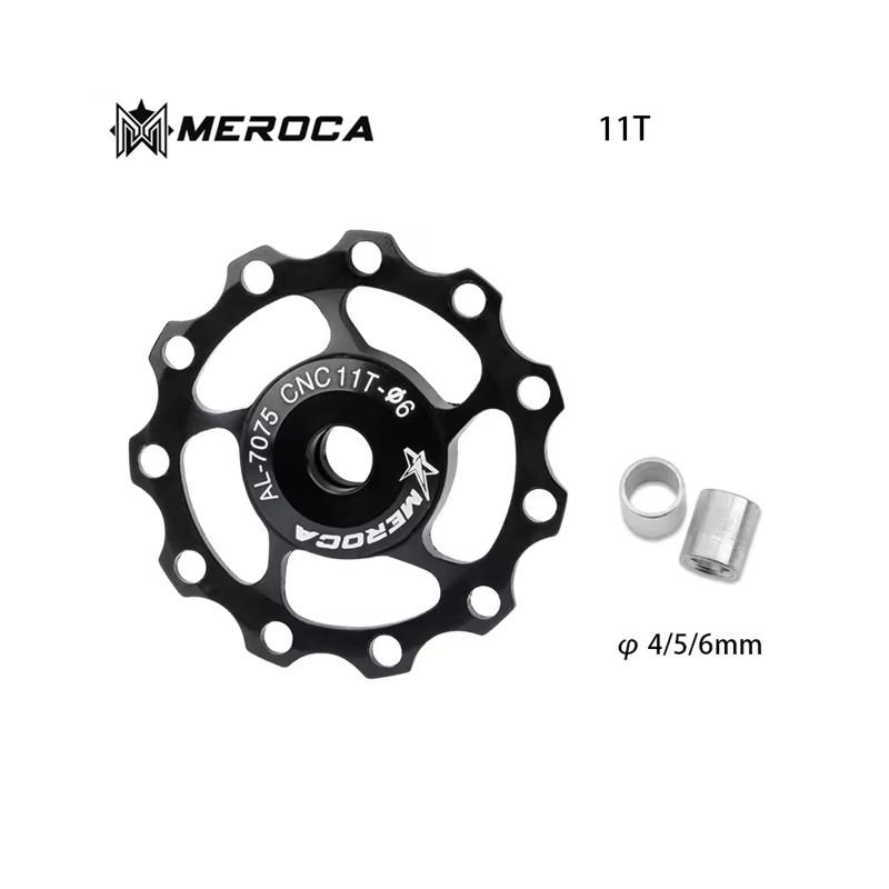 Roldana aluminio Meroca 11T BLACK Roldana aluminio Meroca 11T BLACK