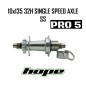 Maza Trasera HOPE PRO 5 32H 10x135 SILVER BOLT ON AXLE SS