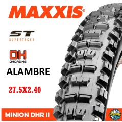 Neumático MAXXIS MINION DHR II ST/DH 27.5X2.40 ALAMBRE