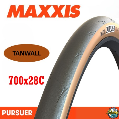 Neumático MAXXIS KEVLAR 700X28C PURSUER TANWAL