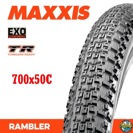 Neumático Maxxis RAMBLER EXO/TR 120TPI 700x50C