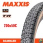 Neumático Maxxis RAMBLER EXO/TR/TANWAL 60TPI 700x50C Neumático Maxxis RAMBLER EXO/TR/TANWAL 60TPI 700x50C