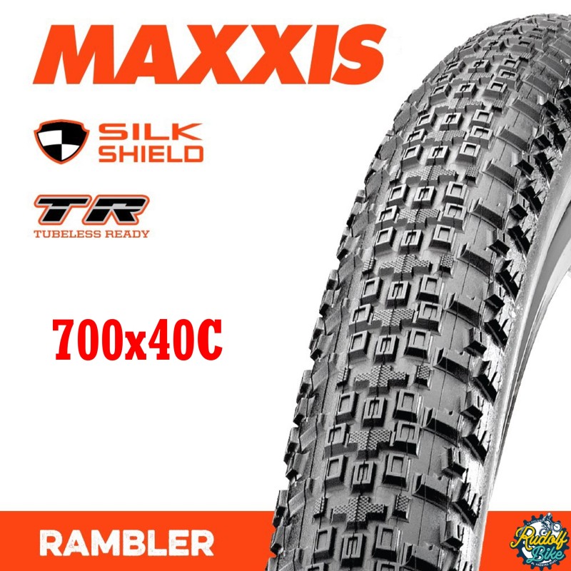 Neumático Maxxis RAMBLER TR/SILKSHIELD 700x40C Neumático Maxxis RAMBLER TR/SILKSHIELD 700x40C