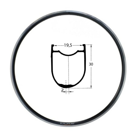 Llanta DUKE Road Runner 700c 24H Rim