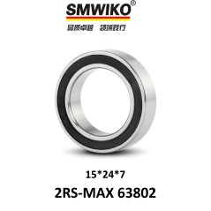 Rodamiento Sellado SMWIKO 2RS-MAX 63802 -15x24x7mm