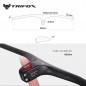 Manubrio Carbono TRIFOX RHB200 90mm BLACK GLOSSY