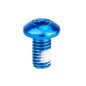 Perno Freno Disco Acero INOX M5x9mm Azul (1 Uni)