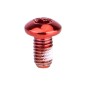 Perno Freno Disco Acero INOX M5x9mm Rojo (1 Uni)
