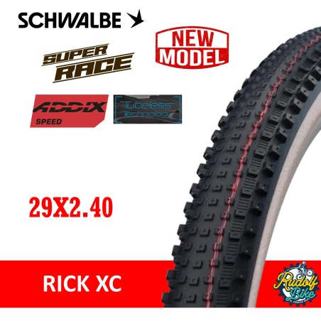 Neumático Schwalbe RICK XC PRO S/Race ADDIX Speed Tran-Skin 29x2.4"