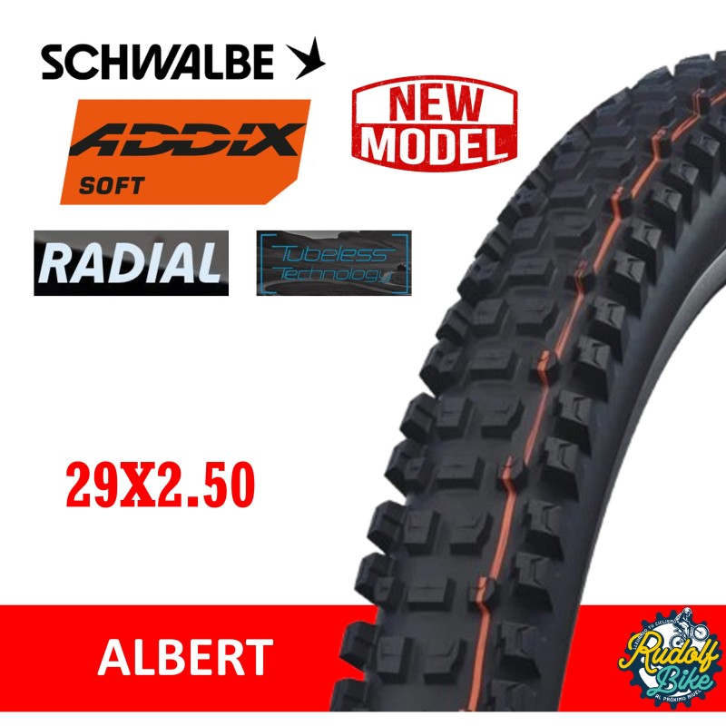 Neumático Schwalbe ALBERT Gravity Pro Radial ADDIX Soft 29x2.50 Neumático Schwalbe ALBERT Gravity Pro Radial ADDIX Soft 29x2.50