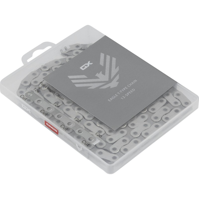 Cadena 12V SRAM GX T-Type Eagle 126L Plata Cadena 12V SRAM GX T-Type Eagle 126L Plata